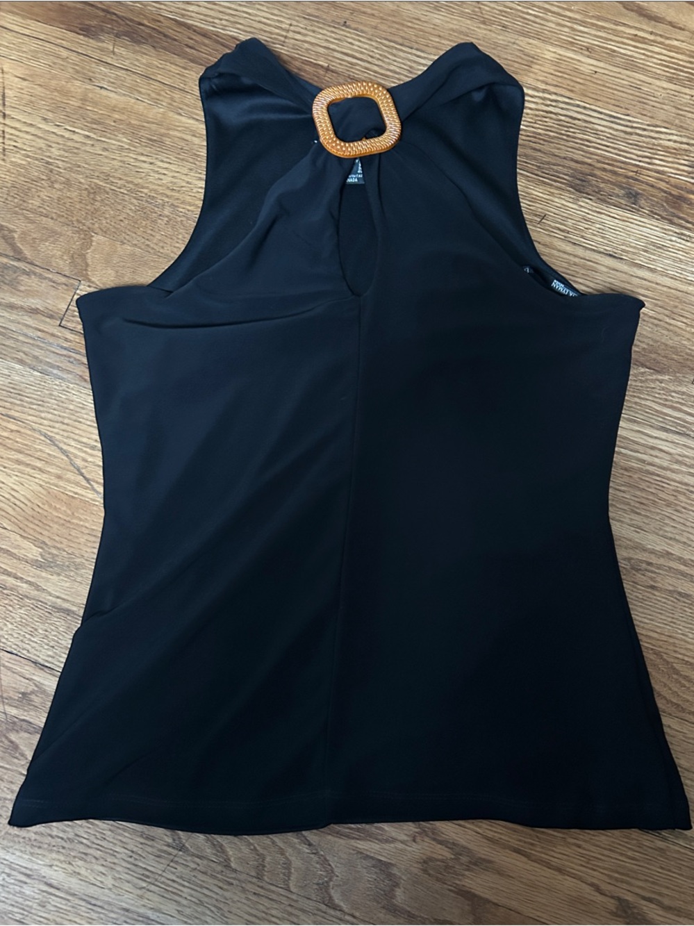 Frank Lyman Design Black Halter Tank